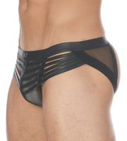 MEDIUM Gregg Homme Jock & Crop-Top Kit Mercury Metallic Silver 132634 129a - SexyMenUnderwear.com