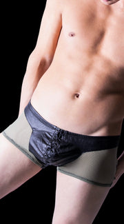 Medium Gregg Homme Player Boxer Brief Black army green 19505 MX3 - SexyMenUnderwear.com