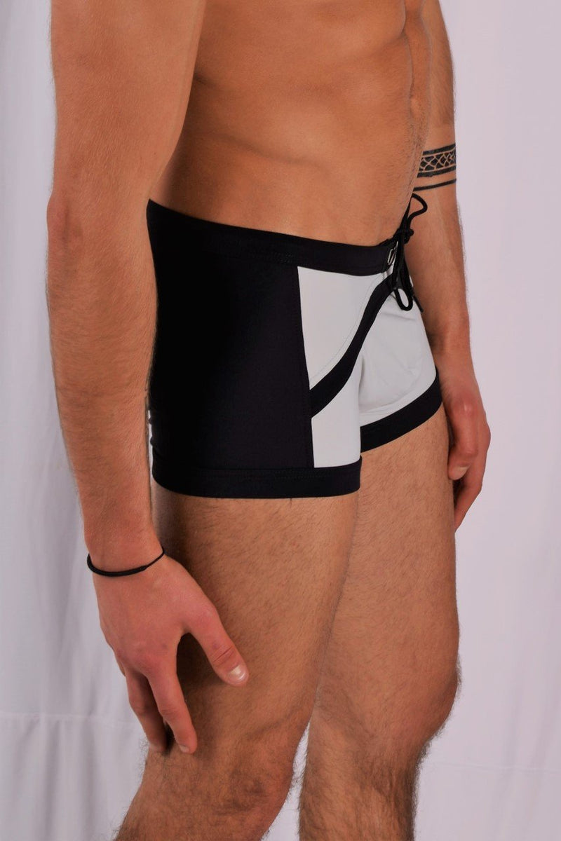 Medium GREGG HOMME Swim-Trunk Reef Special Edition Swimwear Grey/Blk 151305 138 - SexyMenUnderwear.com