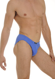 Medium Gregg Homme SwimWear Ocean Swim Briefs Blue 100345 SWB1 - SexyMenUnderwear.com