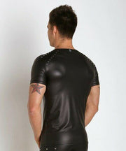 MEDIUM Gregg Homme T-shirt Lure Leather-Look Shirt 130507 GT1 - SexyMenUnderwear.com