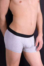 MEDIUM HOM Boxer Viscose Business Central Park Grey 1 - SexyMenUnderwear.com