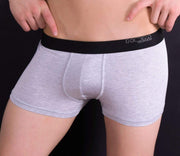 MEDIUM HOM Boxer Viscose Business Central Park Grey 1 - SexyMenUnderwear.com