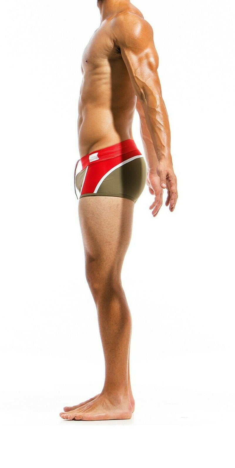 MEDIUM Modus Vivendi Swimwear Multi Swim-Trunk Red JS1821 18 - SexyMenUnderwear.com