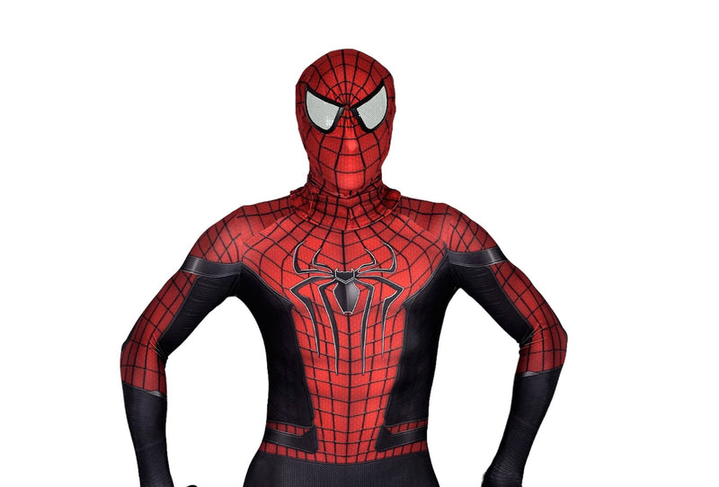 Men Spiderman Black Jumpsuit Delux Cosplay Costume 3101  1