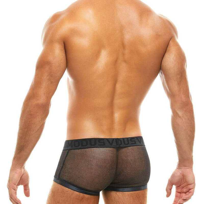 Modus Vivendi ARMOR Boxer Luxury Semi-Transparent Boxer Black 01021 54 - SexyMenUnderwear.com