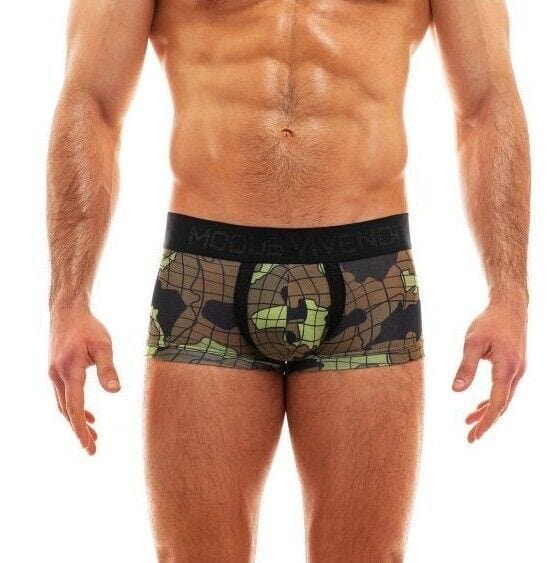 Modus Vivendi Boxer Camouflage Trapped Lurex Camo Khaki 11021 - SexyMenUnderwear.com