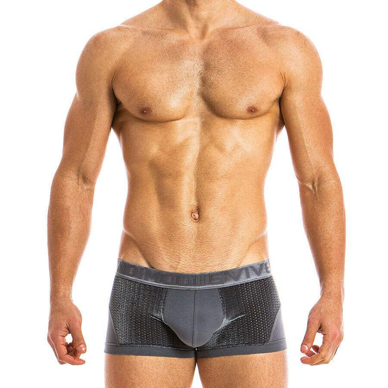 Modus Vivendi Boxer en Cotton Mesh Wolf Grey 18821 83 - SexyMenUnderwear.com