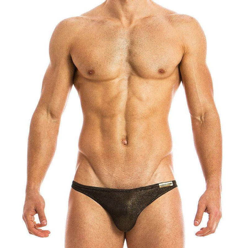 Modus Vivendi Brief 2020 Festive Super Low Cut Brief Gold 20811 20 - SexyMenUnderwear.com