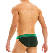 Modus Vivendi Brief 2020 Floral Tanga Brief Shinning Green 15912 18 - SexyMenUnderwear.com