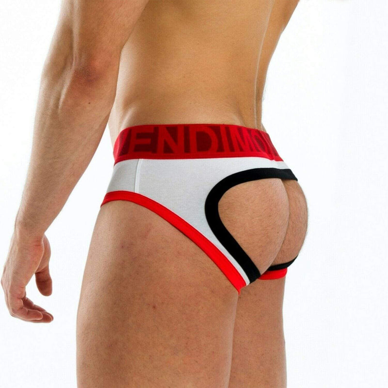 Modus Vivendi Brief Boost BottomLess Cotton Boxer Briefs Backless White 25512 13 - SexyMenUnderwear.com