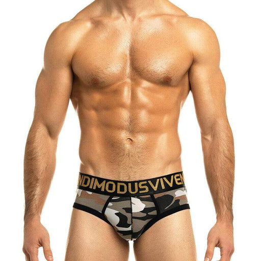 Modus Vivendi Brief Capsule Camo Classic Briefs Army Brown 16916 17 - SexyMenUnderwear.com