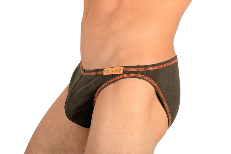 Modus Vivendi Brief Flash Super Mini slips Low Cut Khaki-Ora 23511 21B - SexyMenUnderwear.com