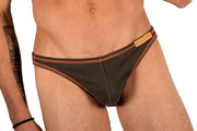Modus Vivendi Brief Flash Super Mini slips Low Cut Khaki-Ora 23511 21B - SexyMenUnderwear.com