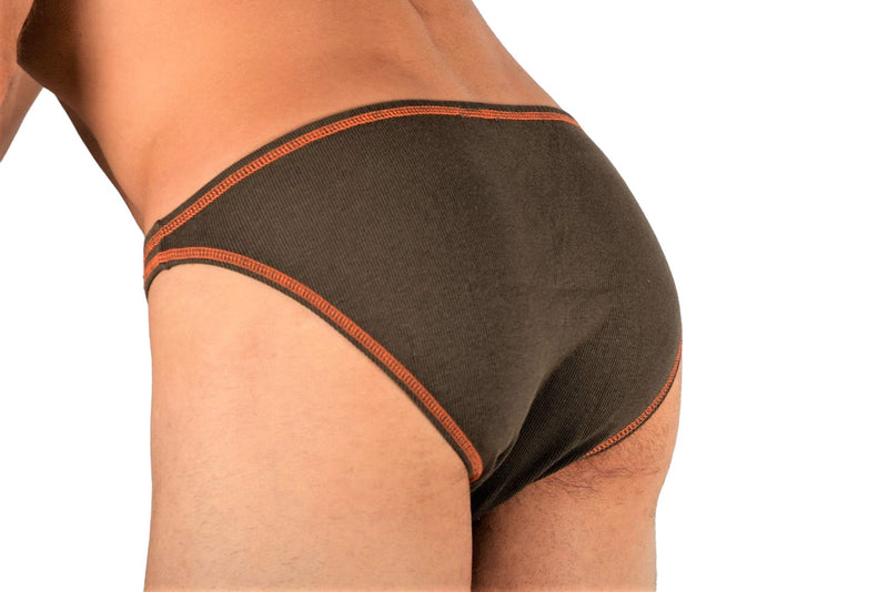 Modus Vivendi Brief Flash Super Mini slips Low Cut Khaki-Ora 23511 21B - SexyMenUnderwear.com