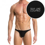 Modus Vivendi Brief Floss Low Cut Briefs Italian Slip Cupro Black 14711 16 - SexyMenUnderwear.com