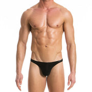 Modus Vivendi Brief Floss Low Cut Briefs Italian Slip Cupro Black 14711 16 - SexyMenUnderwear.com