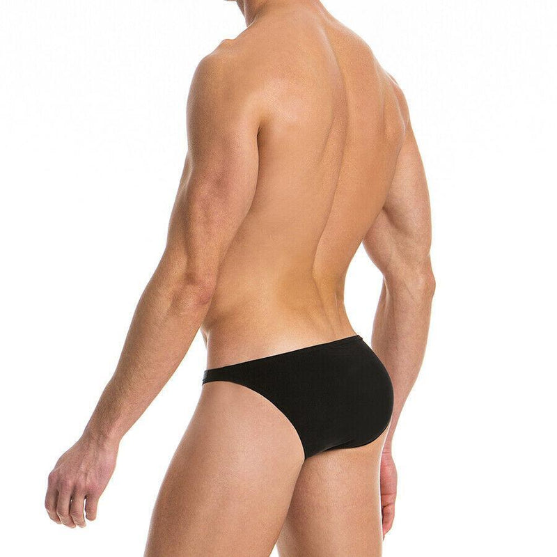 Modus Vivendi Brief Floss Low Cut Briefs Italian Slip Cupro Black 14711 16 - SexyMenUnderwear.com