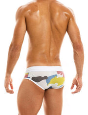 Modus Vivendi Brief Military Fashion Camouflage Briefs White 02014 12A - SexyMenUnderwear.com