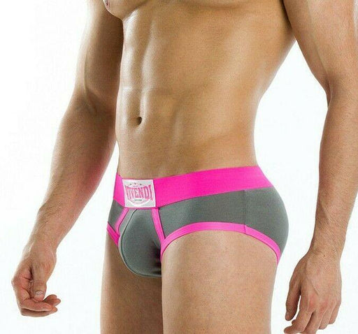 Modus Vivendi Brief Neon Boxer Briefs Slip Soft Cotton Grey 03612 37 - SexyMenUnderwear.com