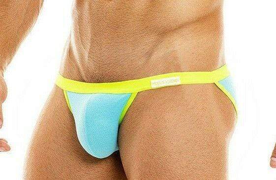 Modus Vivendi Brief Peace 2020 Tanga-Briefs Low Rise Sports Slip Aqua 04014 28 - SexyMenUnderwear.com