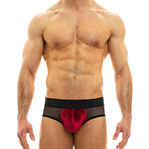 Modus Vivendi Brief Tiffany's Velvet Briefs Elegant Red Wine 12014 29 - SexyMenUnderwear.com