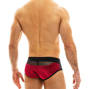 Modus Vivendi Brief Tiffany's Velvet Briefs Elegant Red Wine 12014 29 - SexyMenUnderwear.com
