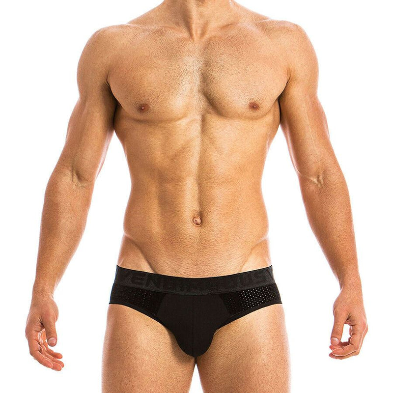Modus Vivendi Brief Wolf Fashion Mesh Velvet Black 18812 83 - SexyMenUnderwear.com