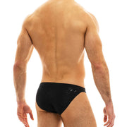 Modus Vivendi Briefs Lurex Yarns Glam Sparkle Low-Cut Brief Black 10012 34 - SexyMenUnderwear.com