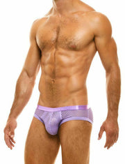Modus Vivendi Briefs Net Trap Fishnet Semitransparent Brief Lavender 06113 49 - SexyMenUnderwear.com