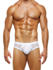 Modus Vivendi Briefs Net Trap Semi-Transparent White Brief 06113 49 - SexyMenUnderwear.com