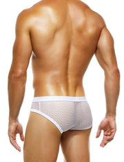 Modus Vivendi Briefs Net Trap Semi-Transparent White Brief 06113 49 - SexyMenUnderwear.com