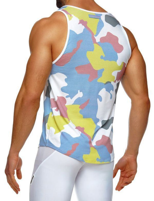 Modus Vivendi Camouflage TankTop Comfort Fit Tank Top Camo White 02032 12A - SexyMenUnderwear.com