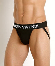 Modus Vivendi Classic Jockstrap Superior Viscose Fabric Black Jock 02911 70 - SexyMenUnderwear.com