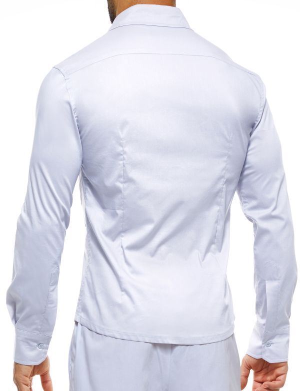 Modus Vivendi Core Croise Shirt Lightweight Elasticated Cotton White FA2254 26 - SexyMenUnderwear.com
