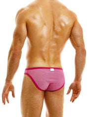 Modus Vivendi Country Low-Cut Brief Jacquard Knitted Briefs Fuchia 02212 - SexyMenUnderwear.com