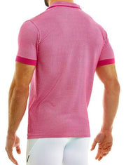 Modus Vivendi Country Shirt Knitted Soft Jacquard Pied De Poule Fushia 02241 30 - SexyMenUnderwear.com