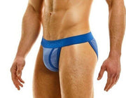 Modus Vivendi Country Stretch Tanga-Brief Knitted Jacquard Blue 02213 - SexyMenUnderwear.com
