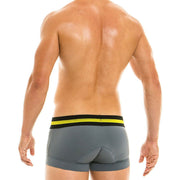 MODUS VIVENDI Cycling Long Boxer Techno Sport Silky Stretchy Grey 21821 2 - SexyMenUnderwear.com