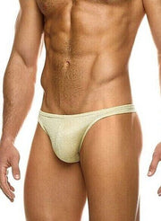 Modus Vivendi Exclusive Golden Thong Lurex & Spandex Yarns 22218 35 - SexyMenUnderwear.com