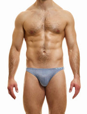 Modus Vivendi Exclusive Low-Cut Briefs Lurex Yarns Steel Blue 24225 - SexyMenUnderwear.com