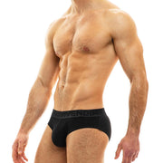 Modus Vivendi Glam Sparkle Brief Fashion Yarns Spandex Briefs Black 10014 34 - SexyMenUnderwear.com
