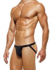 Modus Vivendi Jock Fishnet Net Trap Semi-Transparent Jockstrap Black 06111 49 - SexyMenUnderwear.com