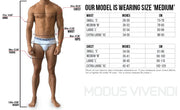 Modus Vivendi Jock Multi C-Through Mesh Cotton Mini Jockstrap Blue 05812 14 - SexyMenUnderwear.com