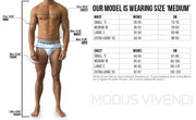 Modus Vivendi Jockstrap Armor Mesh Metallic Yarns Jock Blue 01011 53 - SexyMenUnderwear.com