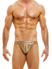 Modus Vivendi Jockstrap V.Fluid Sheer Elegant Jock Velvet-Feel Camel 10111 3A - SexyMenUnderwear.com