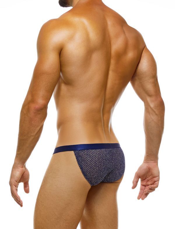 Modus Vivendi Knight Combo Tanga Brief Knitted Cotton Iridescent Blue 05216 41 - SexyMenUnderwear.com