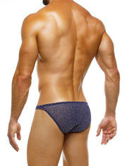 Modus Vivendi Knight Low-Cut Brief Knitted Chic Cotton Briefs Blue 05214 41 - SexyMenUnderwear.com