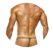 Modus Vivendi Leather Legacy Thongs Mania Faux-Leather Thong Camel 11117 57 - SexyMenUnderwear.com