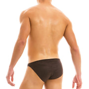 Modus Vivendi Low-Cut Brief Extra Soft Vegan Suede Brown 13911 32 - SexyMenUnderwear.com